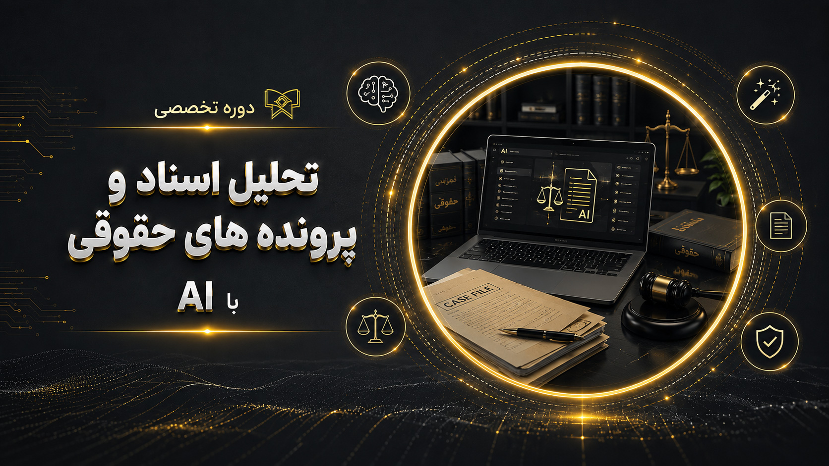 دوره تحلیل اسناد و پرونده های حقوقی با AI (شروع: 23 شهریور ۱۴۰۵)